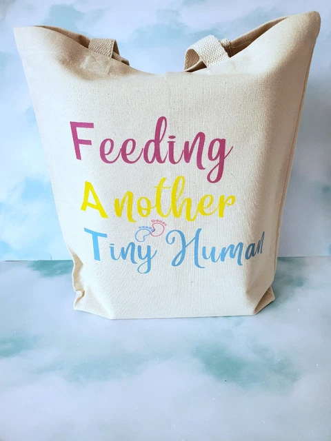 New Baby Boy Girl Diaper Canvas Tote Bag  Baby Shower Gift Bag Reusable
