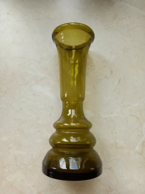 Mecklenburger Waldglas um 1800  Abrissglas / Barock / Glaskunst - Vase - 22cm.