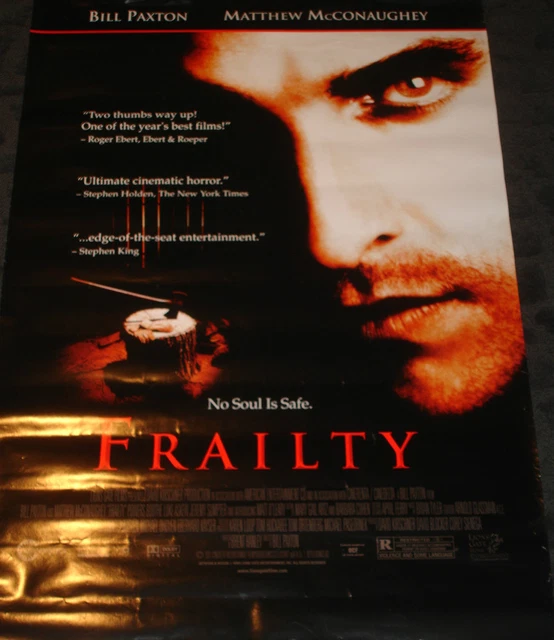 AFFICHE DE FILM Frailty rolled - Matthew McConaughey Bill Paxton EUR 13 ...
