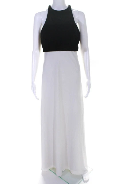 Jill Jill Stuart Womens Black Pop-Over Gown Size 4 10925041