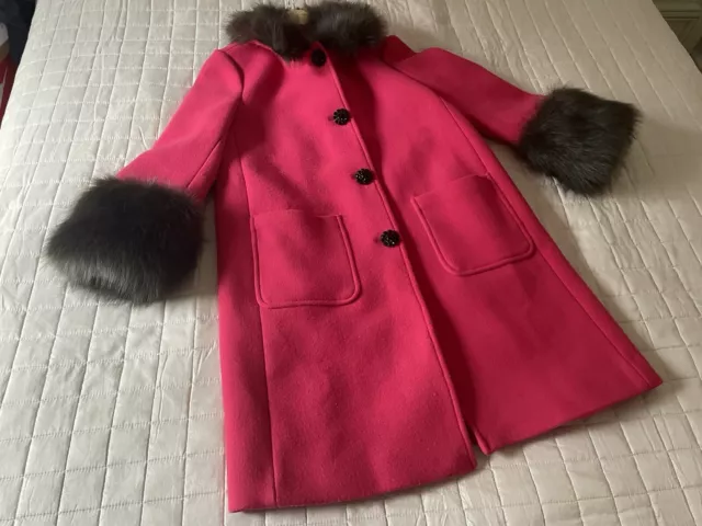 Kate spade hot pink coat clearance