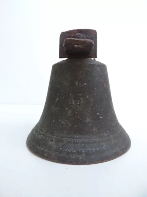 Alte Glocke Bronze / Messing Nummer 15 ( F )