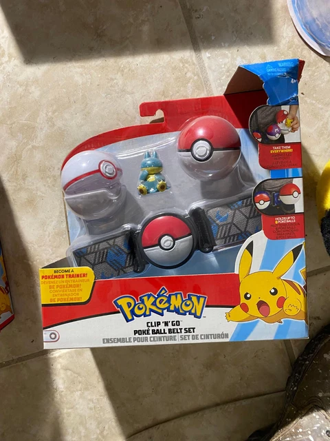 Pokemon Munchlax Premier Ball Poke Ball Clip 'N' Go Pokeball Belt Toy Set New