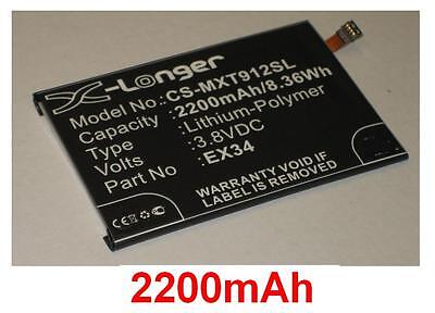 Batterie 2200mAh type EX34 SNN5923A SNN5923B Pour Motorola Moto X XT912A
