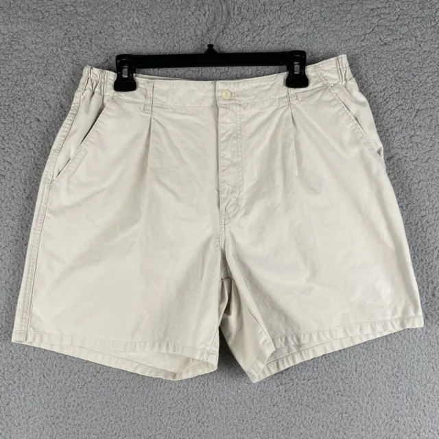 INC International Concepts Mens Beige Flat Front Chino Shorts Size 34 Waist
