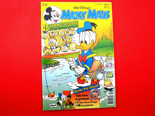 Comic MICKY MAUS  Heft 26 1994 mit Beilage