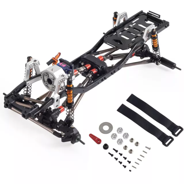 Für 1/10 Axial SCX10 90046 RC Auto Car 313mm Radstand Fahrgestellrahmen Chassis