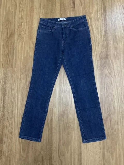 Levis Jeans Womens 8M Mid Rise Skinny Leg Denim Blue Stretch Casual 5 Pocket