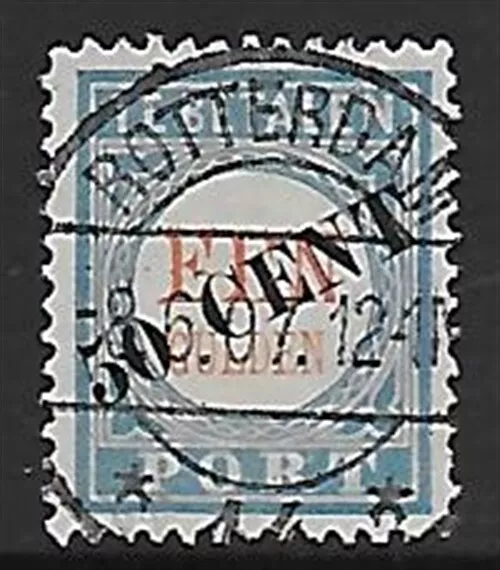 Netherlands stamps 1906 NVPH Due P28 TypeI PhotoAttest Moeijes CANC VF