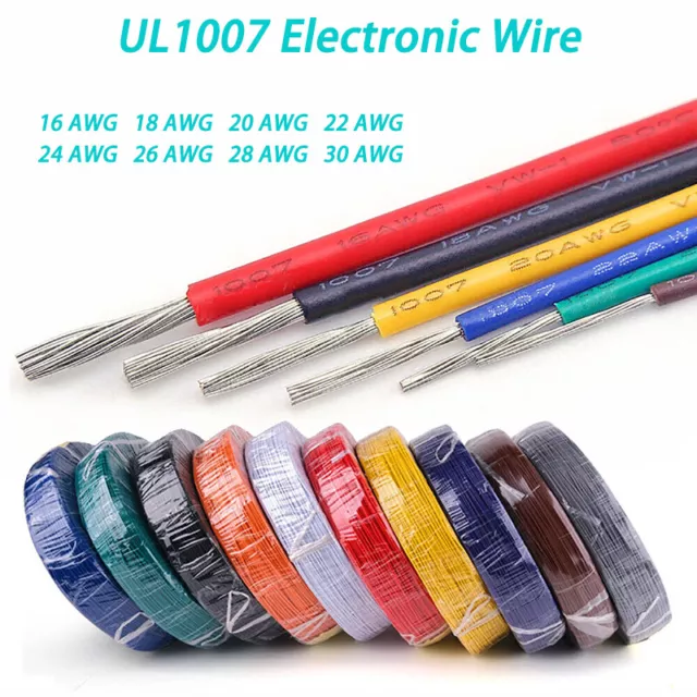 16-30AWG Filo elettronico flessibile UL1007 Cavo a filamento rame stagnato multicolore