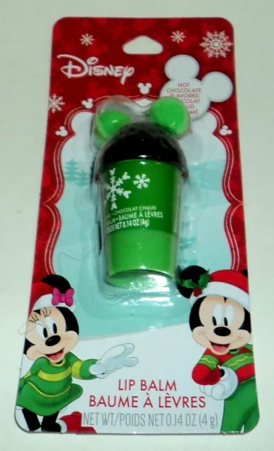 DISNEY Minnie & Mickey Flavored Lip Balm HOT CHOCOLATE New In Package