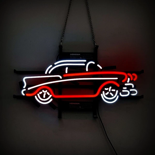 VINTAGE OLD CAR Neon Sign Light Garage Wall Decor Handcraft Visual Art