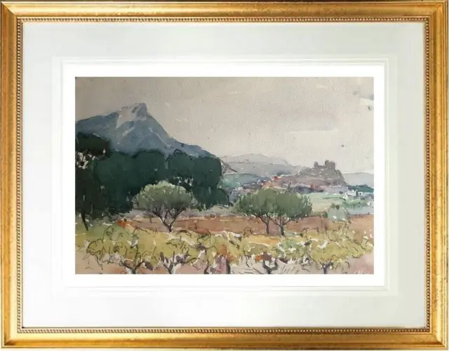 Jean Marec (1901-1972) Superbe Paysage Vallonne Du Luberon Vers 1940 (140)