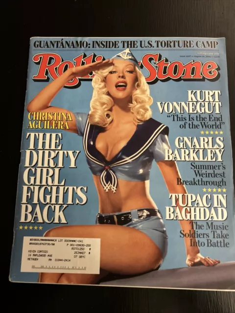 Christina Aguilera Tupac Article August 24, 2006 ROLLING STONE MAGAZINE #1007!