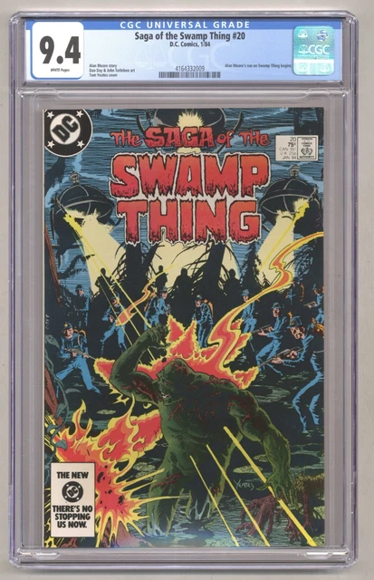 Saga of the Swamp Thing 20 (CGC 9.4) Alan Moore's run begins 1984 DC Comics N328