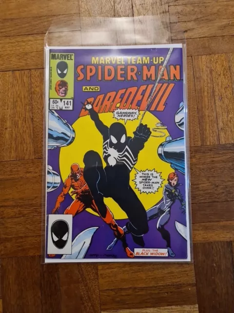 Marvel Team Up # 141 (May 1984) Marvel/1St Joint-Black Costume