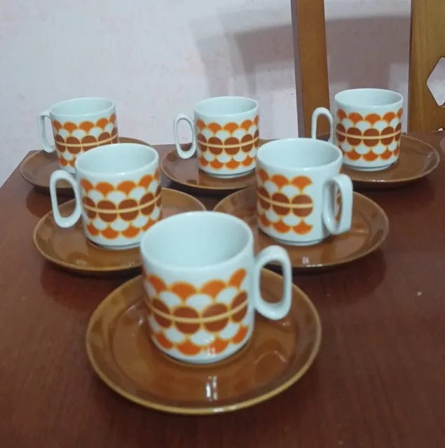 Set di 4 tazze da tè/cappuccino & piattino assortite - TAITÙ