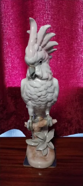 Vintage Royal Dux Porcelain Cockatoo In Excellent Condition And SUPERB Quality.