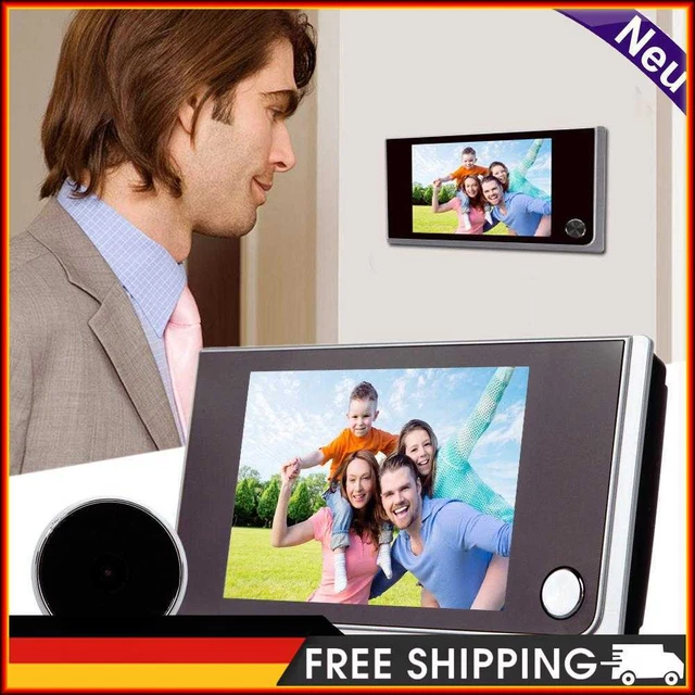 Cámara espía digital de alta calidad 3,5 pulgadas LCD 120 grados visor puerta ojo puerta
