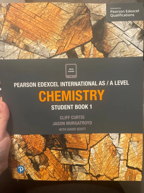 PEARSON EDEXCEL INTERNATIONAL AS Level Chemistry Student Book by Cliff ...