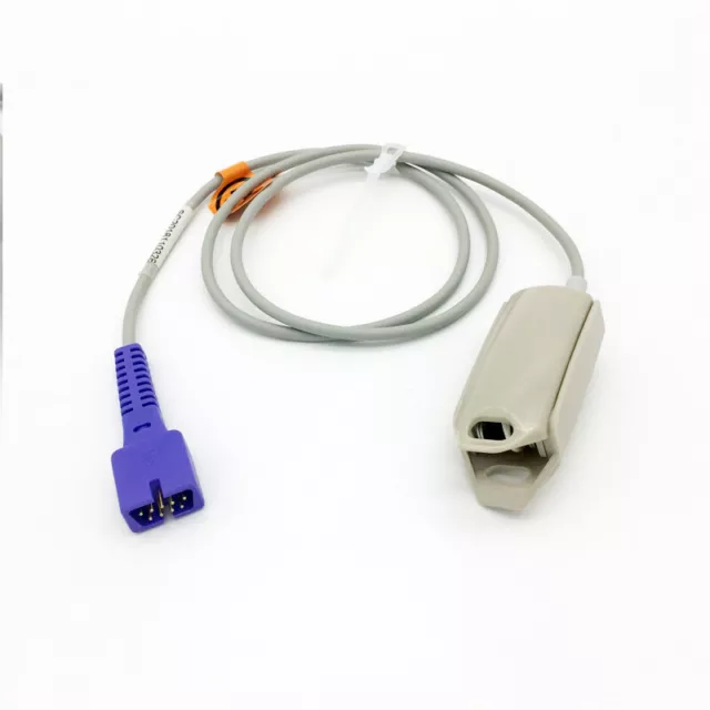 Spo2 Sensor Cable 3m 9Pin Adult Finger Clip Compatible Nellcor Oximax DS-100A