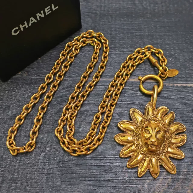 CHANEL SILVER PLATED CC Logos Coco Coin Charm Necklace Pendent $1,150.00 -  PicClick