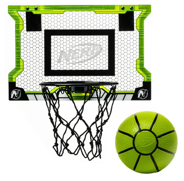 Nerf Basketball Pro Over the Door Hoop with Ball - 18 in. x 12 in. - NEW