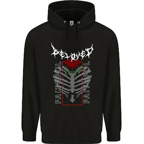 Rib Cage Beloved Gothic Heavy Metal Biker Childrens Kids Hoodie