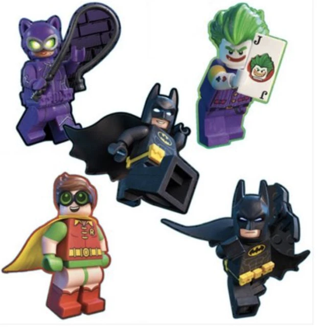Lego Batman Shaped Stickers x 5 Party Favours Batman Birthday ***Licensed