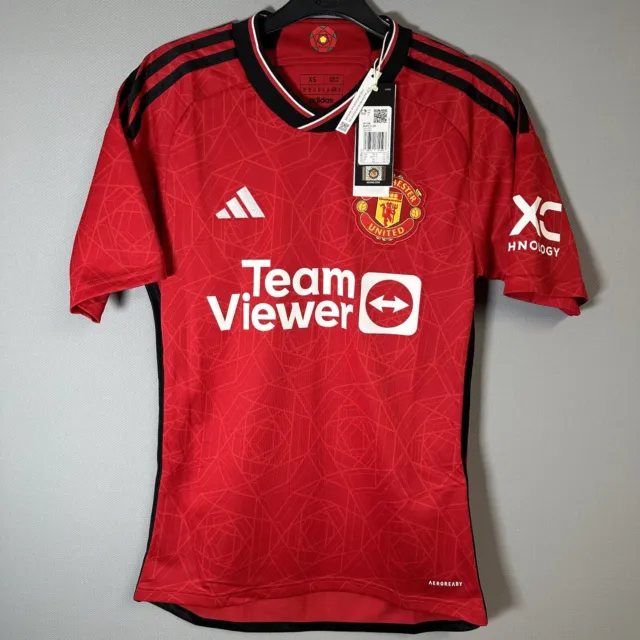 Official Adidas Manchester United 23/24 Home Shirt Size XS IP1726