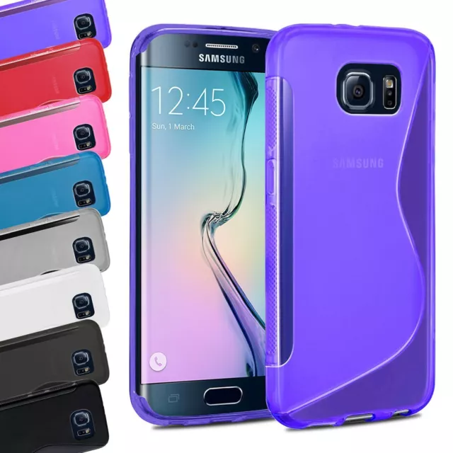 S-Line Clear Translucent Tpu Gel Soft Back Cover Case For Samsung Galaxy S6 Edge