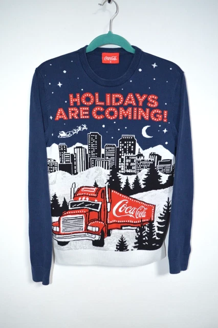 Maglione da uomo Coca Cola - Natale a maniche lunghe, le vacanze stanno...
