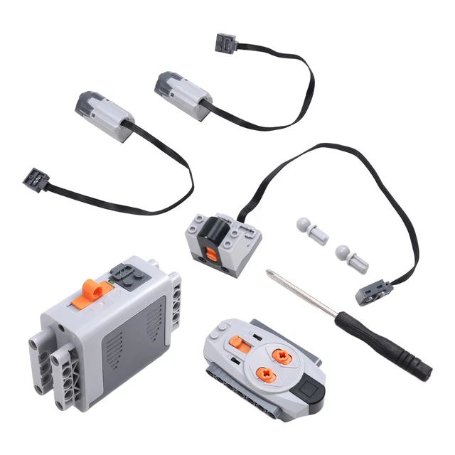 Kit Moteur LOMUG Power Functions - Moteur M/L, Télécommande, Boîtier Batterie - Compatible Modèles De Construction