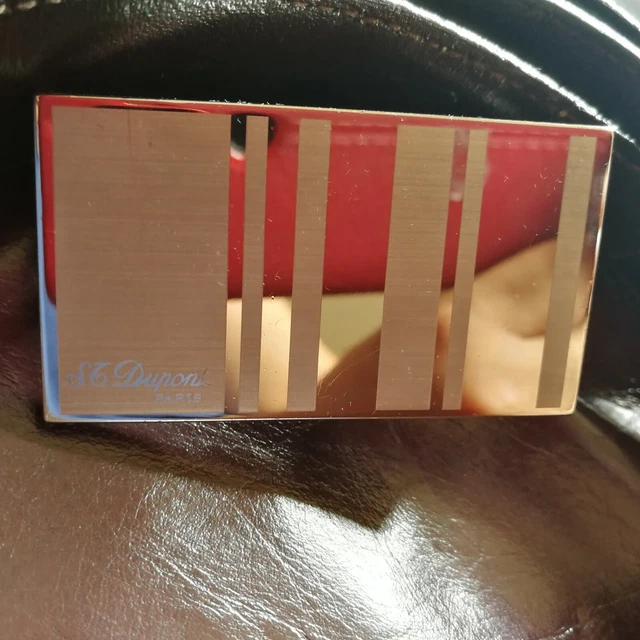 St Dupont Belt Black Leather Made in Paris