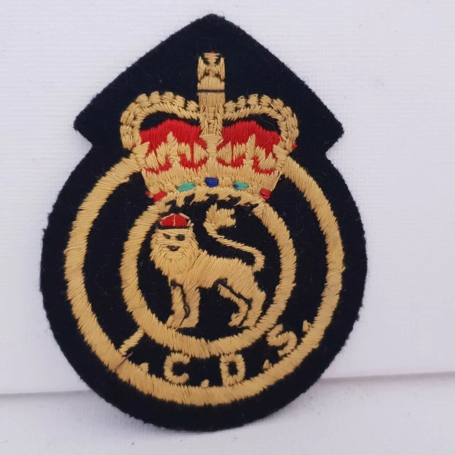 1952 INDUSTRIAL CIVIL Defence Service cloth uniform badge patch £9.73