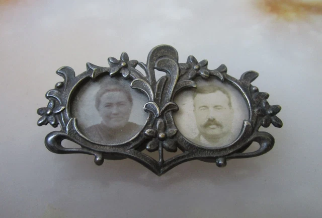 Broche Ancienne Art Nouveau 1900 En Argent Poinçonné - Félix Rasumny