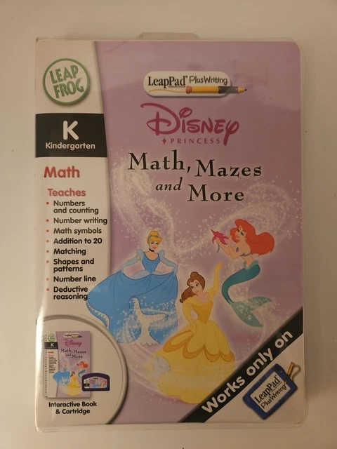 LEAPFROG LEAPPAD PLUSWRITTING Disney Princesses Math, Mazes and More ...