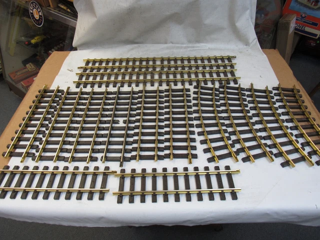 Aristocraft G Scale Track Lot 154 Pcs. 8 One Foot Straight 2 2Ft Str, 4 Curves Aristocraft G Scale Track Lot 154 Pcs. 8 One Foot Straight 2 2Ft Str, 4 Curves