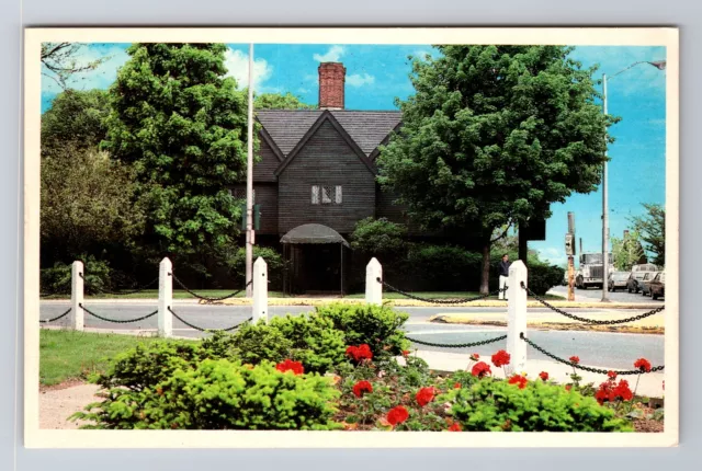 Salem MA-Massachusetts, the Witch House, Home of Judge Corwin, Vintage Postcard