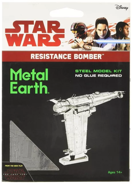 Bombardero de resistencia Fascinations Star Wars hágalo usted mismo modelo 3D tierra metálica MMS284