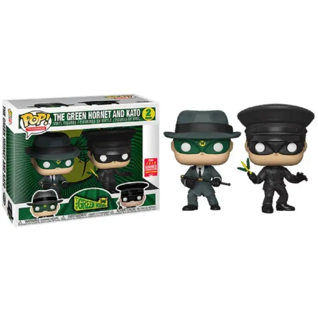 Pop! The Green Hornet and Kato (2-Pack)  Toy Tokyo Sticker Exclusive Vinyl Figur