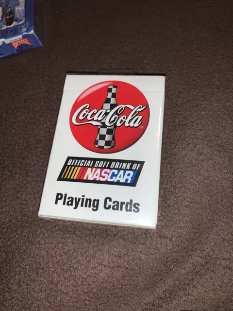 New and Sealed Coca-Cola Nascar Playing Cards Bicycle