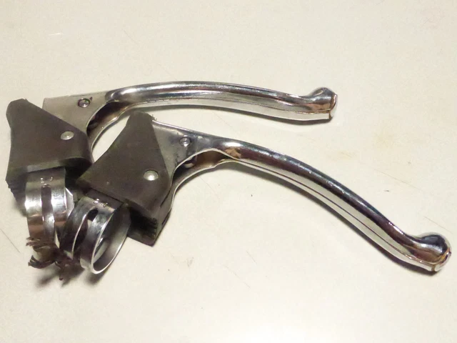 Paire De Poignées De Frein VTT Vintage LEECHI - Noir, Pour Guidon Plat 22,2 Mm