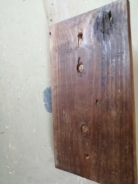 vintage shaker peg rack \ rail in original paint Victorian pine 150 yrs old 5