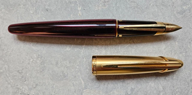 FOUNTAIN PEN WATERMAN Edson rubi red metal NIB M £522.55 - PicClick UK