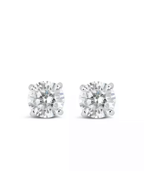 Best Seller  - 1/4 ct Round Diamond Stud Earrings , White gold