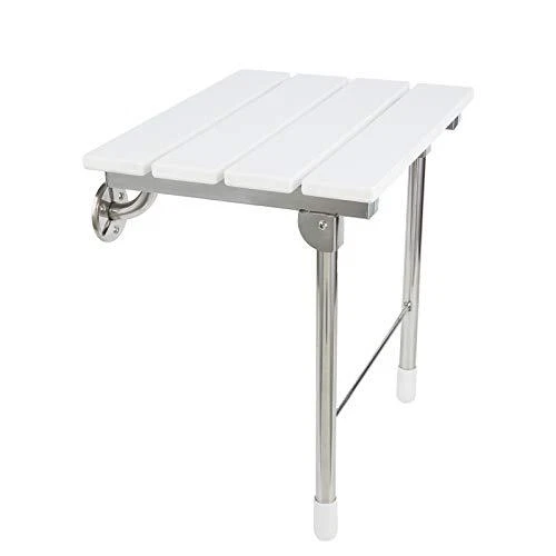 Asiento de ducha plegable montado en pared baño bañera taburete de seguridad JCWANGDEFU...