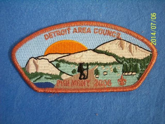 Boy Scouts Detroit Area Council Strip Patch Philmont Scout Ranch CSP BSA Uniform