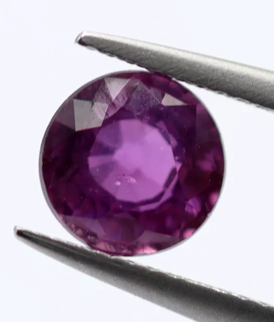 Natural Purple Sapphire Loose Round Cut 0.64 Ct Sri Lanka Mined Luster Gemstone 3