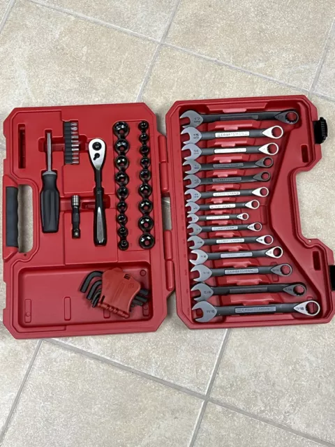 Craftsman 56 Pc Universal Tool Set Socket Wrench Set Inch / Metric Hex